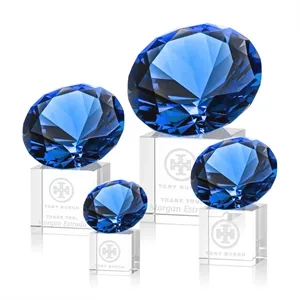 Gemstone Award on Cube - Sapphire