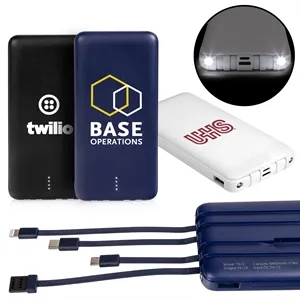 CoreCharge Multi-Charging Power Bank with LED Flashlight