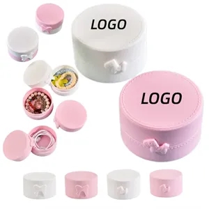Circular Single-Tier Jewelry Organizer Box