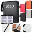 4-Pocket PU Leather Card Album With Zipper Closure | https://www.bestnamebadges.com
