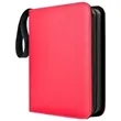 4-Pocket PU Leather Card Album With Zipper Closure | https://www.bestnamebadges.com