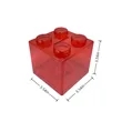 Transparent Building Blocks Style Piggy Bank | https://www.bestnamebadges.com