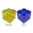 Transparent Building Blocks Style Piggy Bank | https://www.bestnamebadges.com