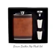 8oz Pocket Stainless Steel Hip Flask Set | https://www.bestnamebadges.com