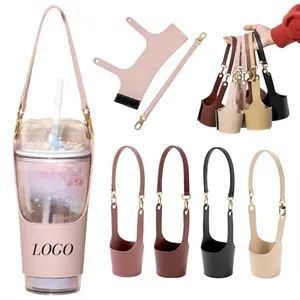 Handheld Leather Portable Coffee Cup Strap