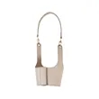 Handheld Leather Portable Coffee Cup Strap | https://www.bestnamebadges.com