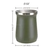 8oz Stainless Steel Yerba Mate Cup | https://www.bestnamebadges.com