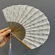 Vintage Women Shell Fan | https://www.bestnamebadges.com