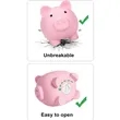 Piggy Unbreakable Plastic Bank | https://www.bestnamebadges.com