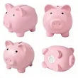 Piggy Unbreakable Plastic Bank | https://www.bestnamebadges.com