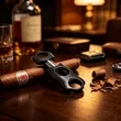 Portable Sharp Stainless Steel V Cut Cigar Cutter | https://www.bestnamebadges.com