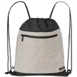 RejuVe MILANO Recycled Heather Drawstring Bag | https://www.bestnamebadges.com