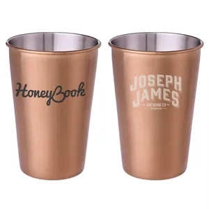 McGuire's Copper Plated Pint Glass Cup