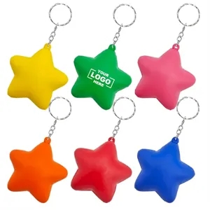 Star Stress Ball Keychains