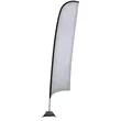 17' Elite Razor Nylon Sail Sign Flag, 1-Sided, Scissor Base | https://www.bestnamebadges.com