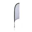 7' Elite Razor Nylon Sail Sign Flag, 1-Sided, Ground Spike | https://www.bestnamebadges.com