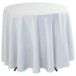 Café-Height Round Throw with 27" Overhang | https://www.bestnamebadges.com