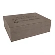 8"x6 3/8" Premium Leatherette Gift Box | https://www.bestnamebadges.com