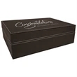 12 1/4"x8 1/4" Premium Leatherette Gift Box | https://www.bestnamebadges.com