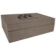 12 1/4"x8 1/4" Premium Leatherette Gift Box | https://www.bestnamebadges.com
