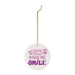 Round Ceramic Ornament