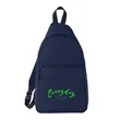Eco Friendly Quilted Sling Backpack | https://www.bestnamebadges.com