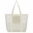Large Mesh Beach Tote With Multi Pockets | https://www.bestnamebadges.com