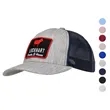 6-Panel Structured Cap Heathered & Mesh Fabric With Snapback | https://www.bestnamebadges.com