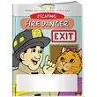 Coloring Book - Escaping Fire Danger | https://www.bestnamebadges.com