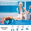 Custom Full Color Cooling Towel 32" x 12" | https://www.bestnamebadges.com