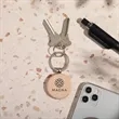 Oak Round Keytag | https://www.bestnamebadges.com