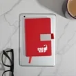 Small Linear Recycled PU Journal w/FSC® Paper | https://www.bestnamebadges.com