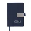 Small Linear Recycled PU Journal w/FSC® Paper | https://www.bestnamebadges.com