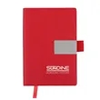 Small Linear Recycled PU Journal w/FSC® Paper | https://www.bestnamebadges.com