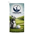 Sublimated RPET Golf Towel | https://www.bestnamebadges.com