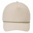 5-Panel Rope Halfmoon Buckram Corduroy Fabric Snapback Caps | https://www.bestnamebadges.com