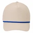 5-Panel Rope Halfmoon Buckram Corduroy Fabric Snapback Caps | https://www.bestnamebadges.com