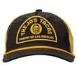 Taslon & Mesh Fabric 5-Panel Rope Halfmoon Structured Cap | https://www.bestnamebadges.com