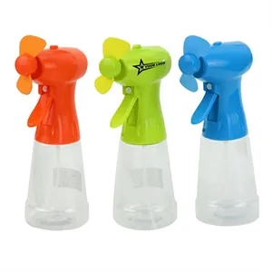 Handheld Misting Spray Fan Bottle with Manual Trigger