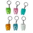 Portable Dental Floss Dispenser Keychain Tooth Shape | https://www.bestnamebadges.com