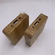 Eco-Friendly Bamboo Power Bank with USB Port | https://www.bestnamebadges.com