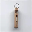 Bamboo Multi Charging Cable Set with Keychain | https://www.bestnamebadges.com