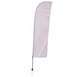 15' Value Blade Sail Sign Flag Kit Single-Sided Spike Base | https://www.bestnamebadges.com