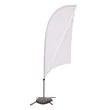 7.5' Value Razor Sail Sign Flag - 1-Sided with Cross Base | https://www.bestnamebadges.com