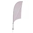 7.5' Value Razor Sail Sign Flag - 1-Sided with Ground Spike | https://www.bestnamebadges.com