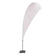 13' Value Teardrop Sail Sign Flag - 1-Sided with Cross Base | https://www.bestnamebadges.com