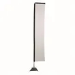 14.5' Premium Rectangle Sail Sign Flag 1-Sided, Scissor Base | https://www.bestnamebadges.com