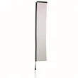 14.5' Premium Rectangle Sail Sign Flag 1-Sided, Ground Spike | https://www.bestnamebadges.com