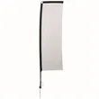 10' Premium Rectangle Sail Sign Flag, 1-Sided, Ground Spike | https://www.bestnamebadges.com