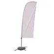 7.5' Value Blade Sail Sign Flag Kit Single-Sided CrossBase | https://www.bestnamebadges.com